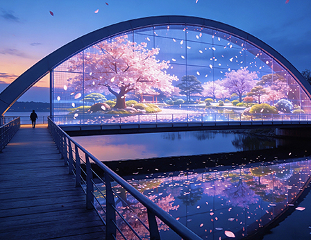 虹桥隐幕-桥面屏